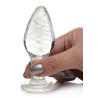 Booty Sparks Plug en verre phosphorescent GLOW L 9.5 x 4cm